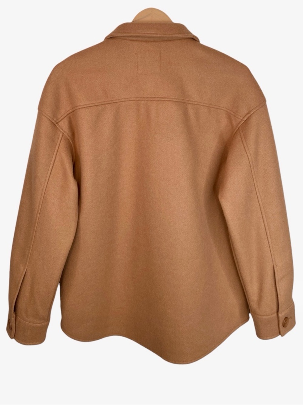 AVEC LES FILLES Shirt Jacket Shacket - Camel - Size M - Picture 2 of 8